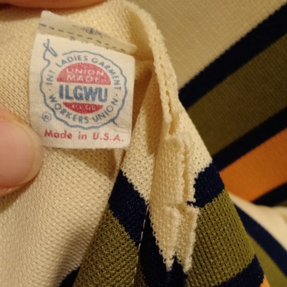 Vintage Knit Chevron Stripe Skirt - Picture 8 of 8